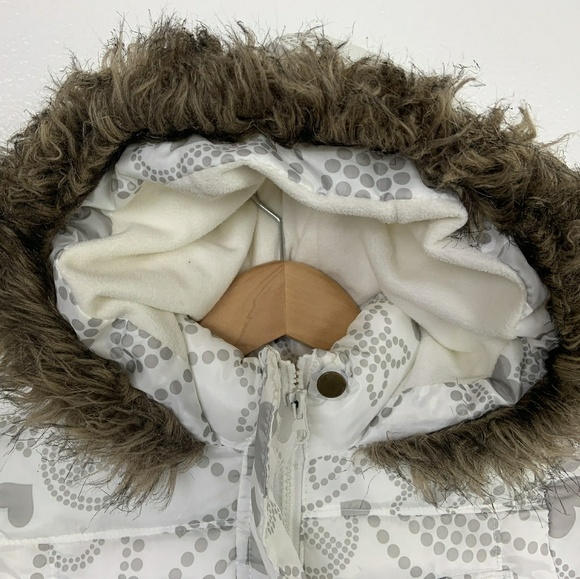 Old Navy Girl Winter Coat Hoodie Quilted Sz: M - Picture 2 of 8